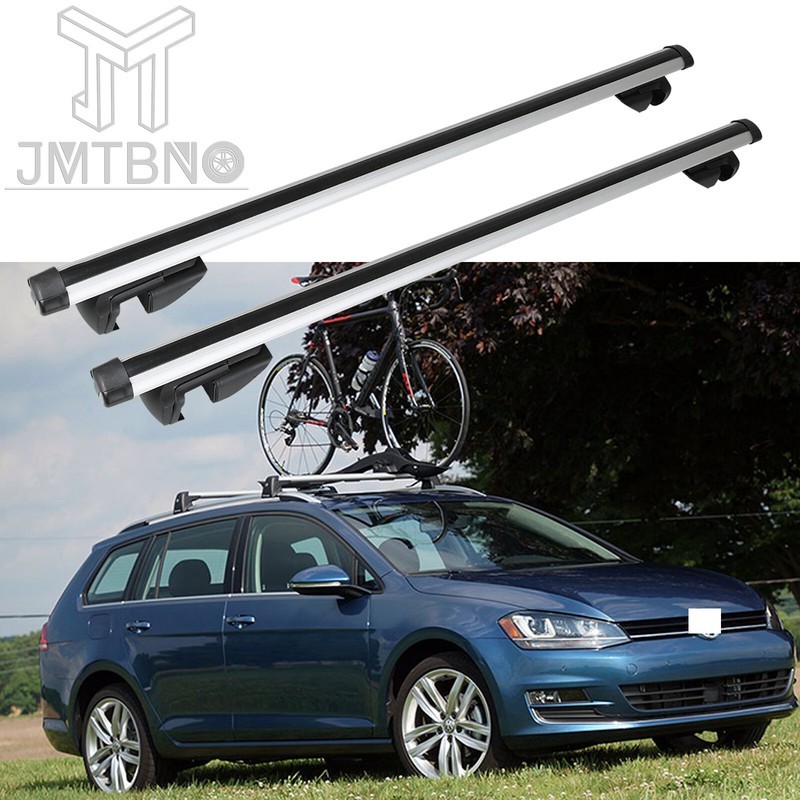 2 For VW Golf SportWagen Car Roof Rack Cross Bar Luggage Carrier Rails w Lock eBay