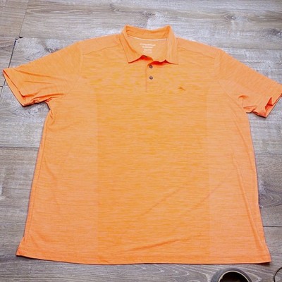 Tommy Bahama Polo Mens XXL Orange IslandZone Performance Golf Activewear