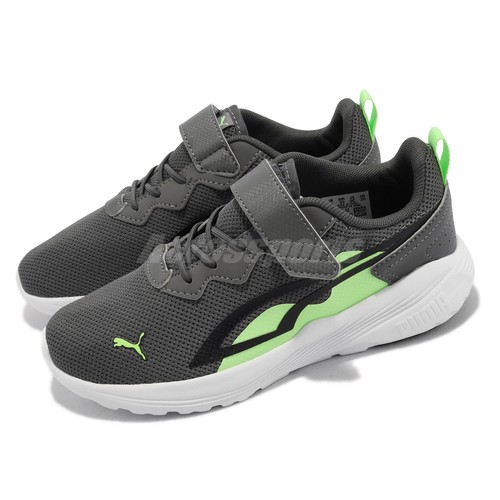

Кроссовки Puma All-Day Active AC PS Shadow Grey Lime Kids Preschool Running 387387-12, Серый, All-day Active Ac+ Ps