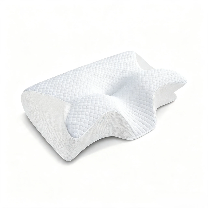 Cuscino Cervicale Ergonomico Memory Foam Cuscino Ortopedico per il collo Dormire