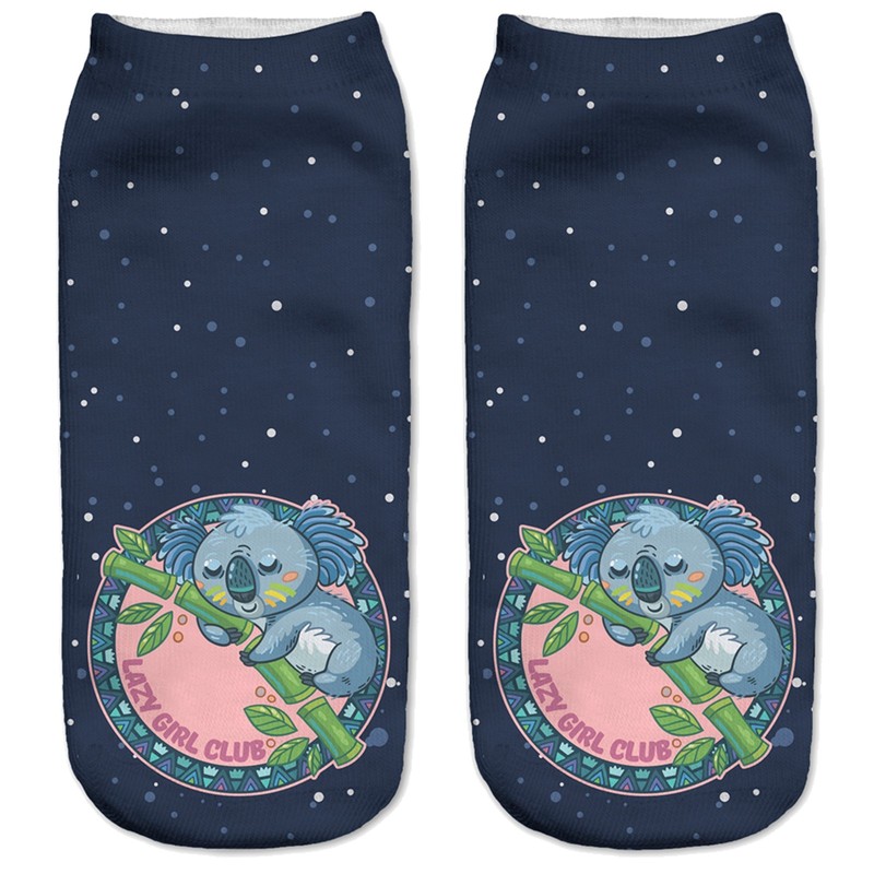 Lazy girl Club socks - koala sleep loving novelty sleeping