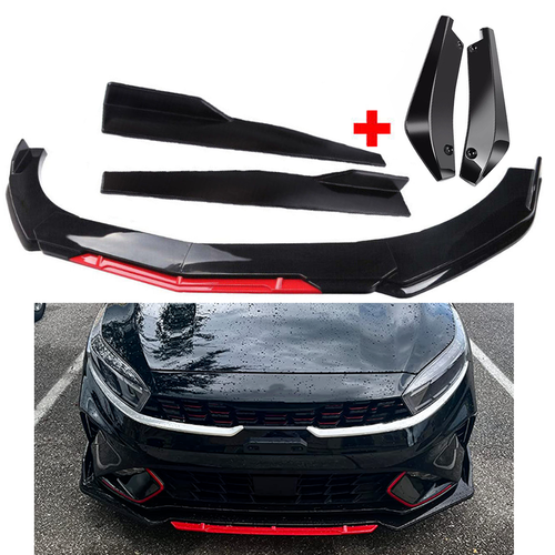Lip Splitter Spoiler Body Kit + Side Skirt For Kia Forte Sedan