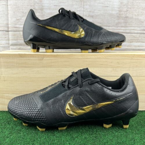 ⚽️Nike Phantom Venom Elite FG Soccer Cleats Black Gold Men ⚽️Nike Phantom Venom Elite FG Soccer Cleats Black Gold Men