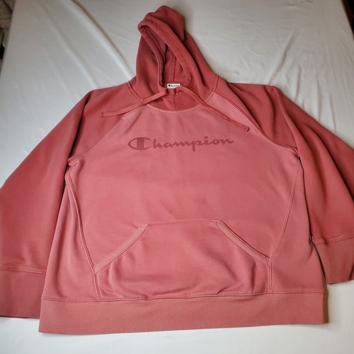 Champion Sweatshirt Hoodie Women's XXL Pink 25x27 *STAINS | eBay