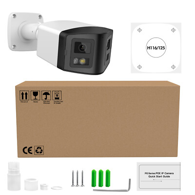 Hikvision Compatible 4MP Dual illumination 170°Panoramic IP Camera 8CH 8POE Lot