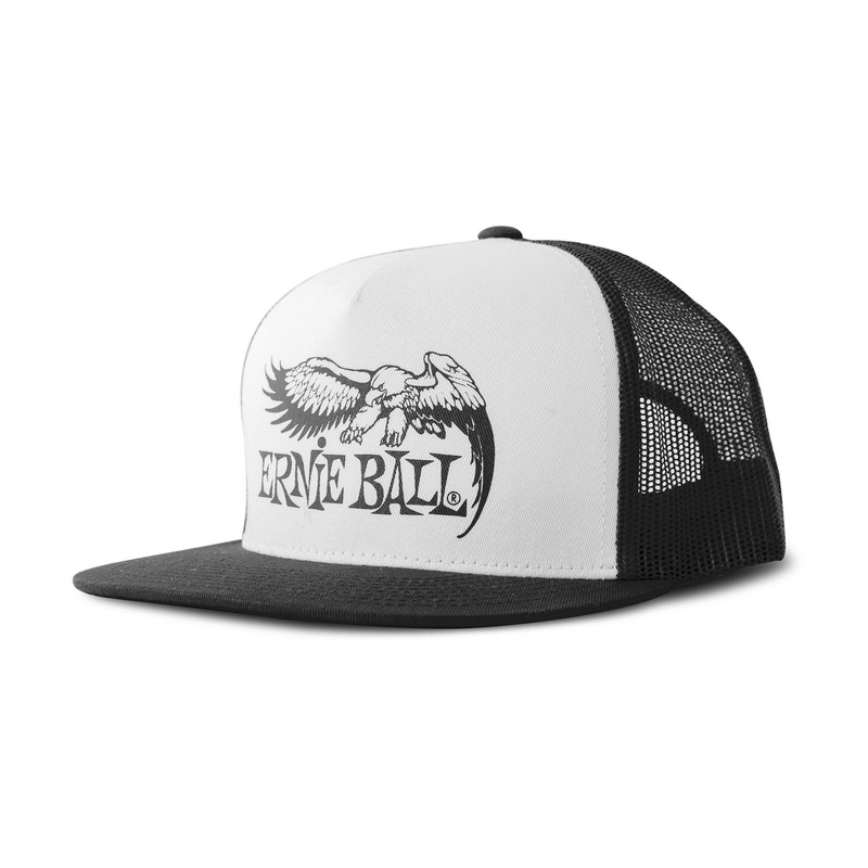 Black With White Front & Black Eagle Logo Hat Free Us Ship! 4159