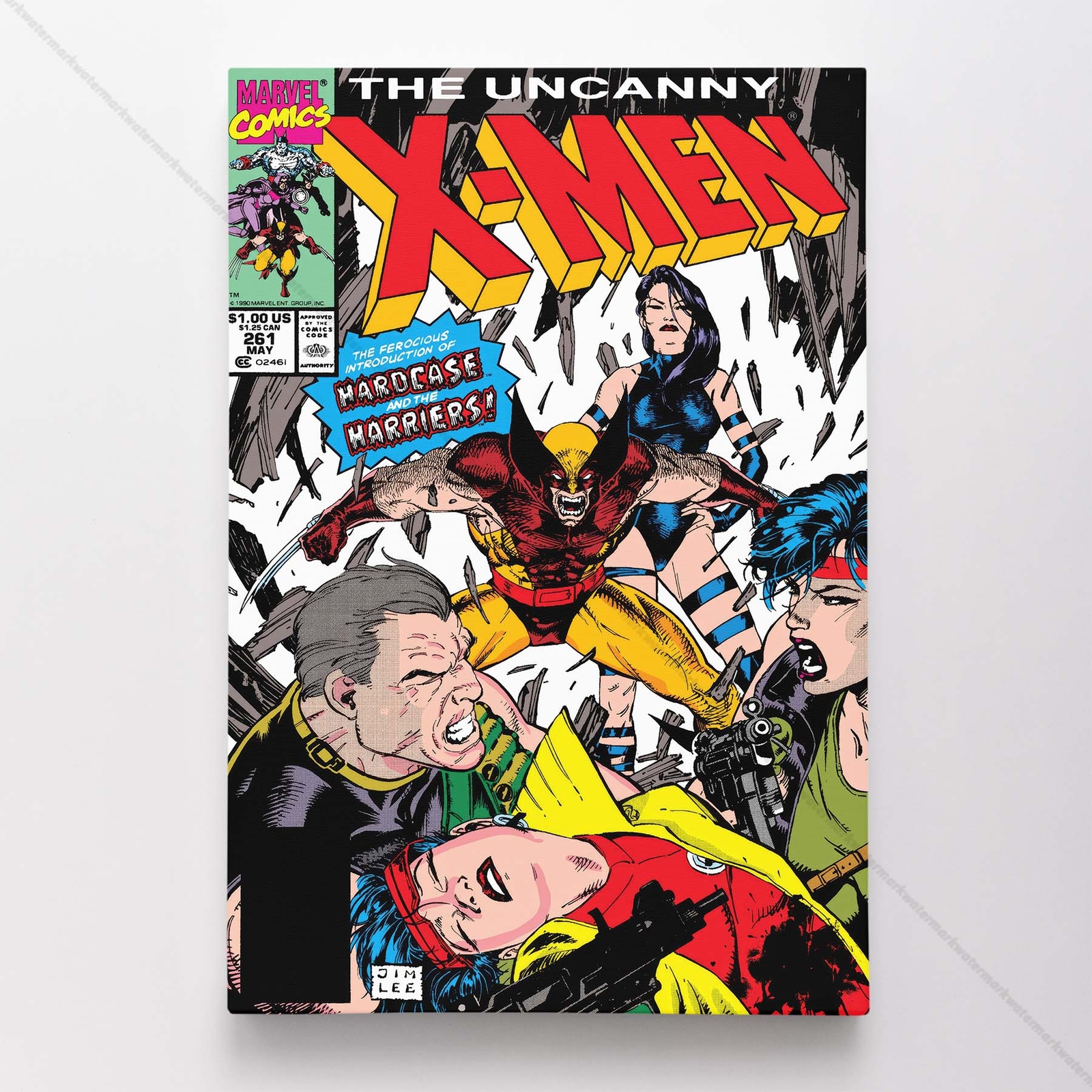 Uncanny X-Men Poster Canvas Vol 1 #261 Xmen Marvel Comic Book Art Print