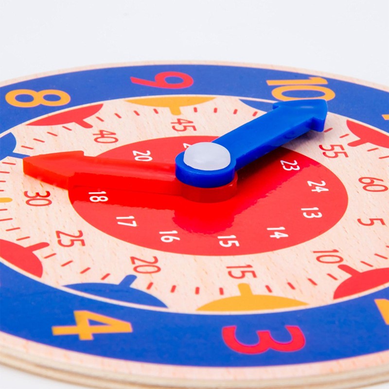Kids Wood Clock Toy Telling Time Game Educational Toys Well-liked