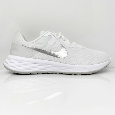 

Nike Womens Revolution 6 DC3729-101 Белые кроссовки для бега, размер 11, Белый, Revolution 6