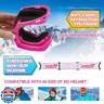 YOZISS Ski Goggles UV400 Protection, OTG Snow Goggle for Men Women, Anti-fog Snow Sports Goggles for Snowboarding, Snowmobile (Kids Magnetic Red)