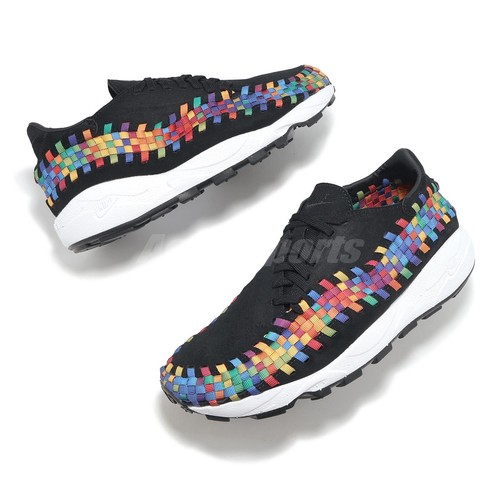 Pre-owned Nike Air Footscape Woven Rainbow Black Multi Women Unisex Casual Fb1959-002