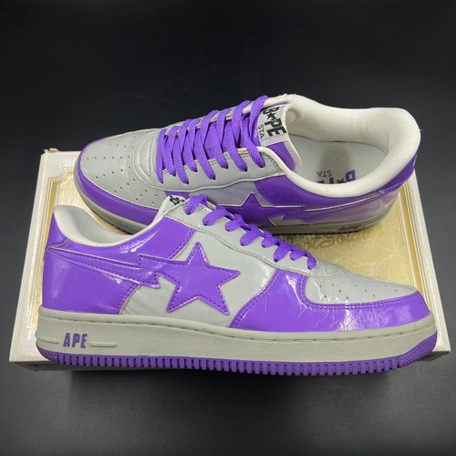 A BATHING APE BAPE STA PURPLE 紫　ポロシャツ　M A BATHING APE - A BATHING APE アベイシングエイプ ポロシャツ