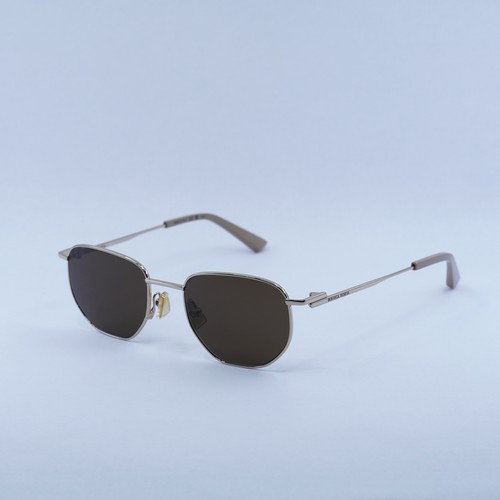 Pre-owned Bottega Veneta Bv1301s 002 Rose Gold/brown 50-19-145 Sunglasses