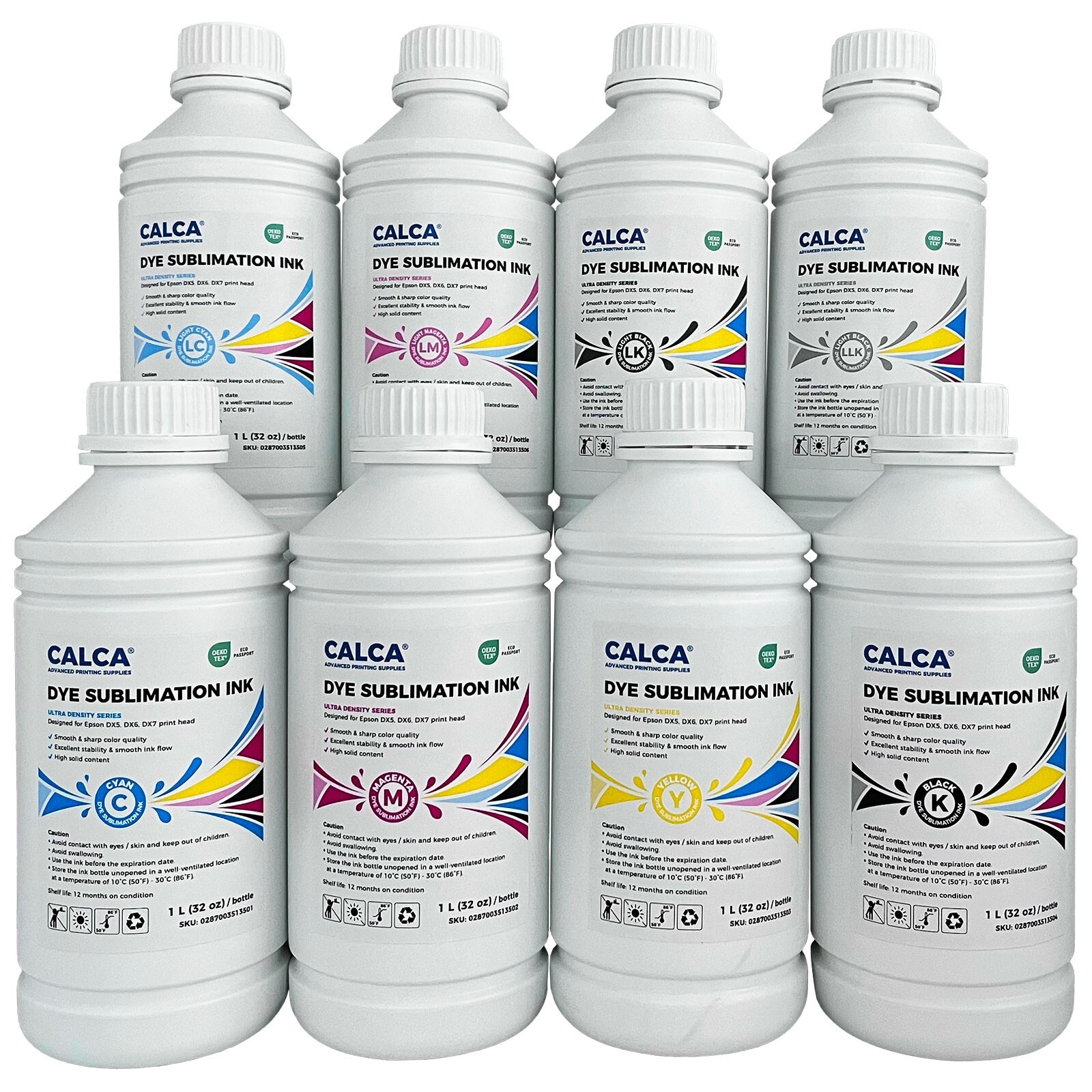 Local Pick-up CALCA Ultra High Density Series Dye Sublimation Inks 1L for Epson