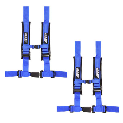 PRP 4.2 Blue 4-Point Adjustable 2'' Belt Harness Pair With Auto Style Latch