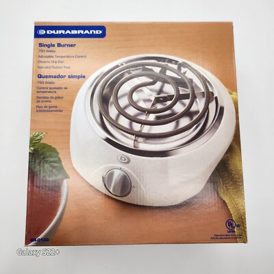 Single Burner Hot Plate DURABRAND BR-0130 Adjustable Temperature New