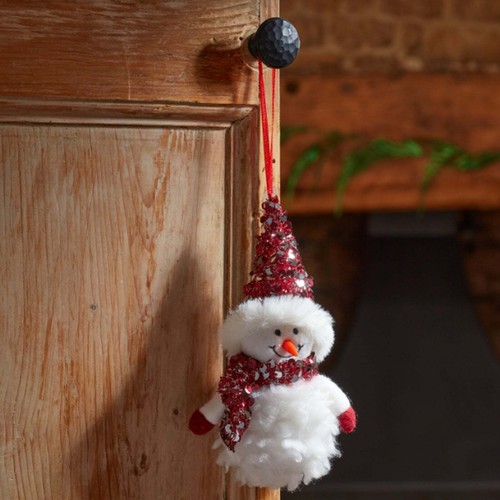 Three Kings Snowgirl Christmas Pendant 18x10cm