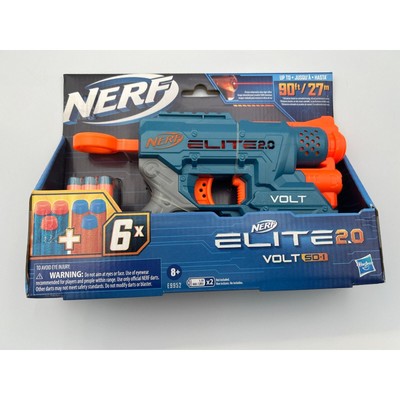 NEW Nerf Elite 2.0 Volt SD-1 Blaster -- 6 Official Nerf Darts, Light Beam NEW