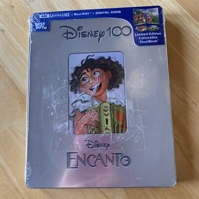 Encanto SteelBook Disney 100 4K Ultra HD Blu-ray Digital Copy Best Buy Exclusive