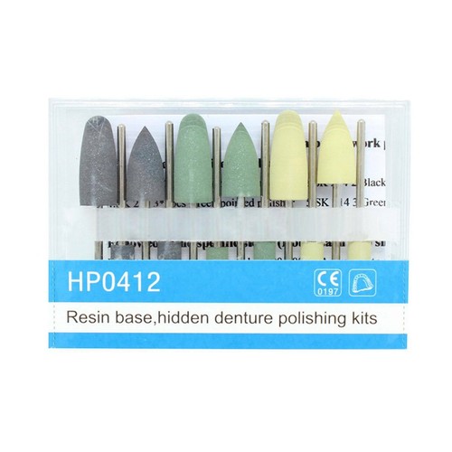 Dental Resin Base Hidden Denture Polishing Kit HP0412 for Low-Speed Handpiece