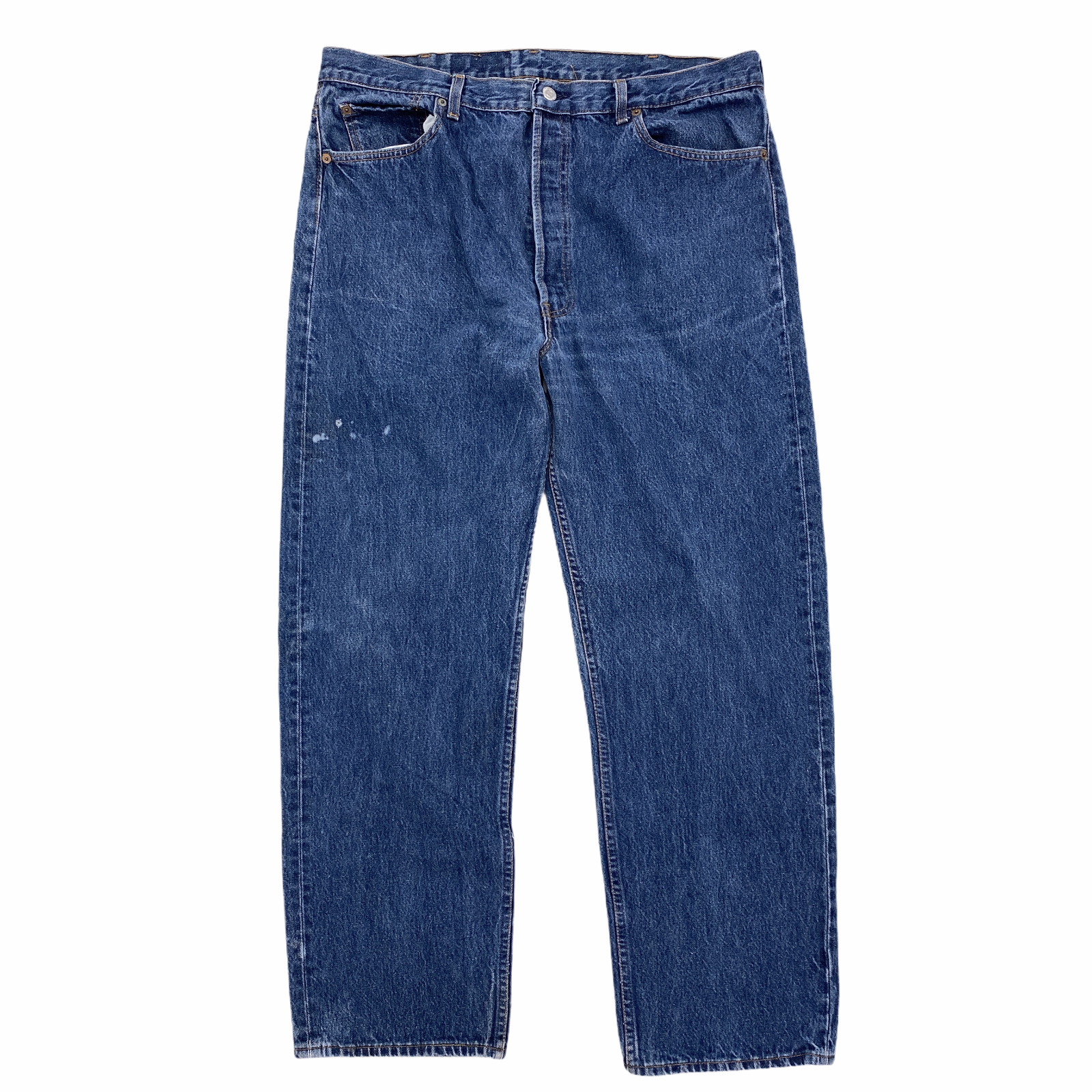

Винтажные джинсы Levis 501 Original Button Fly Jeans Размер  x 30 Сделано в США 100% хлопок, Синий, Levi's 501