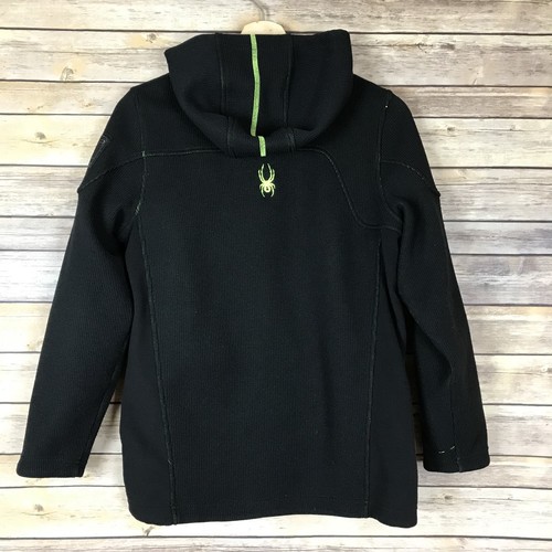 Spyder Kids Constant Hoody Stryke Jacket Fleece Black Sweater Knit Warm Size XL