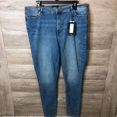 Vero Moda Mens Plus Size 18 Light Blue Denim Sophia Curve High Rise Skinny Jeans