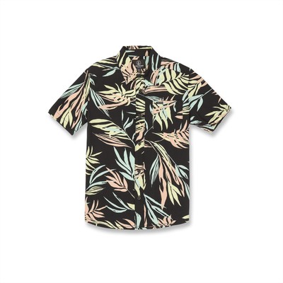 

Рубашка на пуговицах с короткими рукавами Volcom Big Boys Bleed Leaf