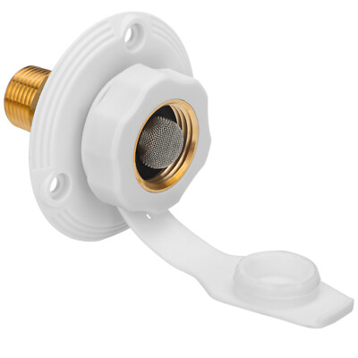 RV City Water Fill Inlet Connection Flange Brass Check Valve For Trailer Marine