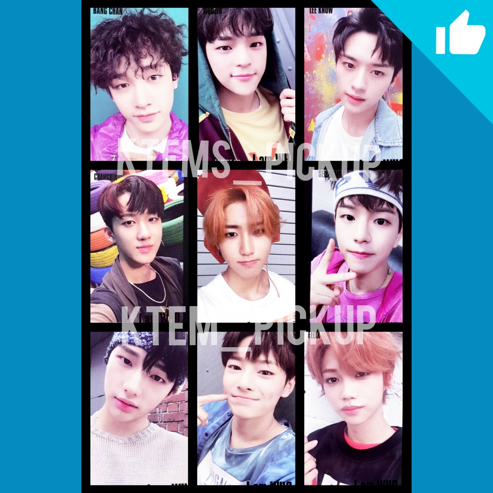 Stray Kids I am who album official Photocard : Black Selfie