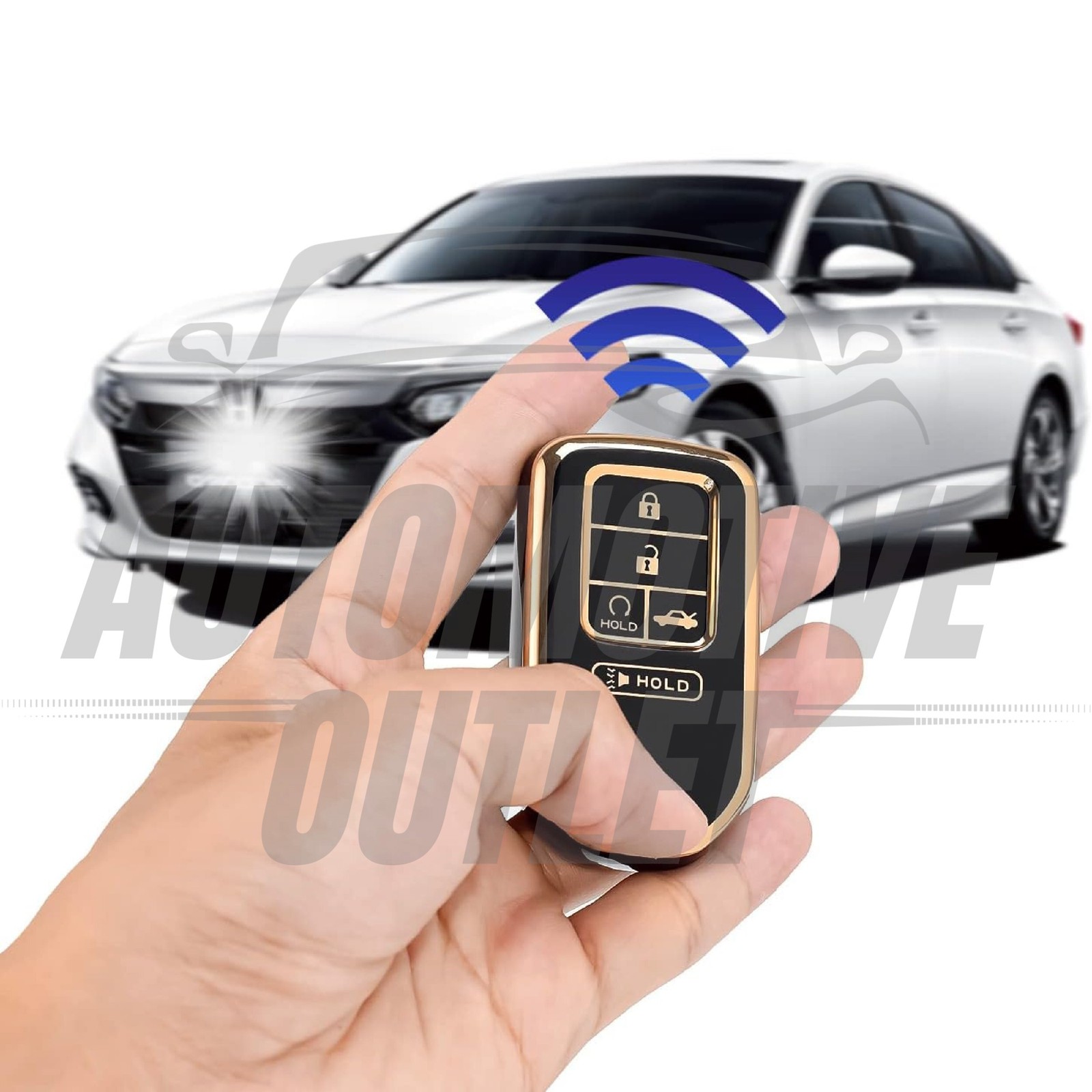 REMOTE CAR KEY FOB CASE COVER HOLDER FOR HONDA CIVIC CR-V ACCORD PILOT INSIGHT 7