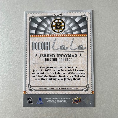 2024 Upper Deck Series 2 #OLL-4 Jeremy Swayman Ooh La La