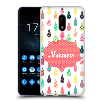 CUSTOM CUSTOMIZED PERSONALIZED DROPLET PATTERNS SOFT GEL CASE FOR NOKIA PHONES 1