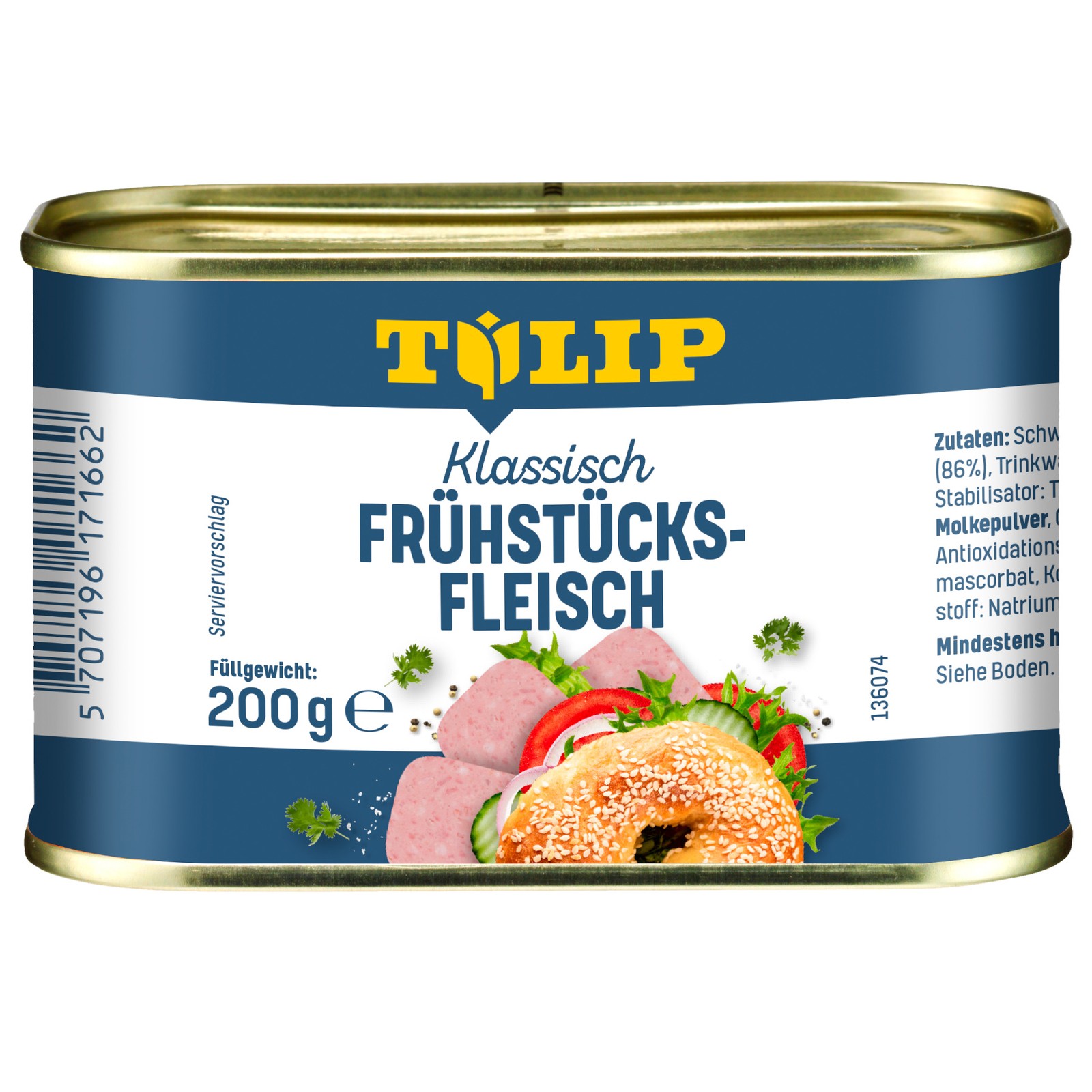 TULIP Bundle 2x Frühstücksfleisch 200g 2x Hähnchen 340g Konserve Delikatesse - Bild 2 von 7
