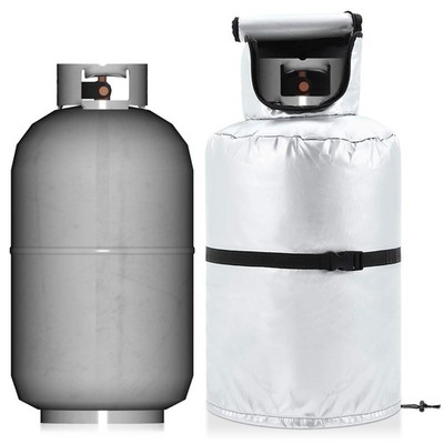 Geelin 30lb Propane Tank Winter Cover Thickened Built-In Anti-Freezing Felt Open