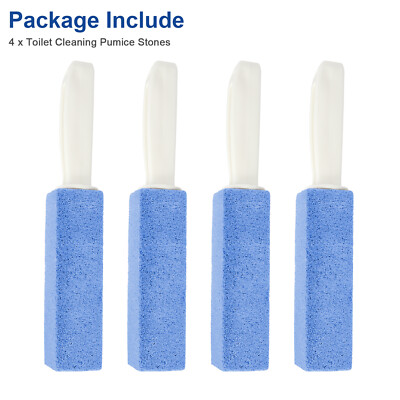 4X Heavy Duty Handle Pumice Stone Cleaner for Toilet Bathroom Hard Stain Remover