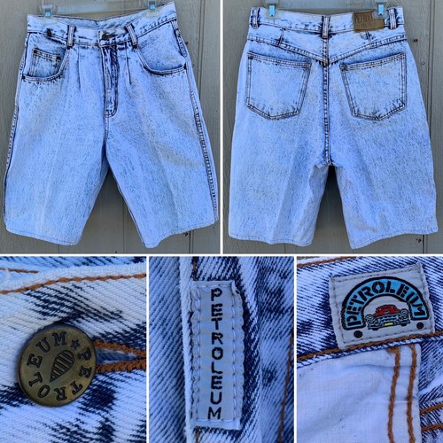 【KOOLOSET】Vintage Dirty Oil Bermuda Denim CLOUT COLLECTION ™️ | Vintage Fade Paneled Raw Edge Denim