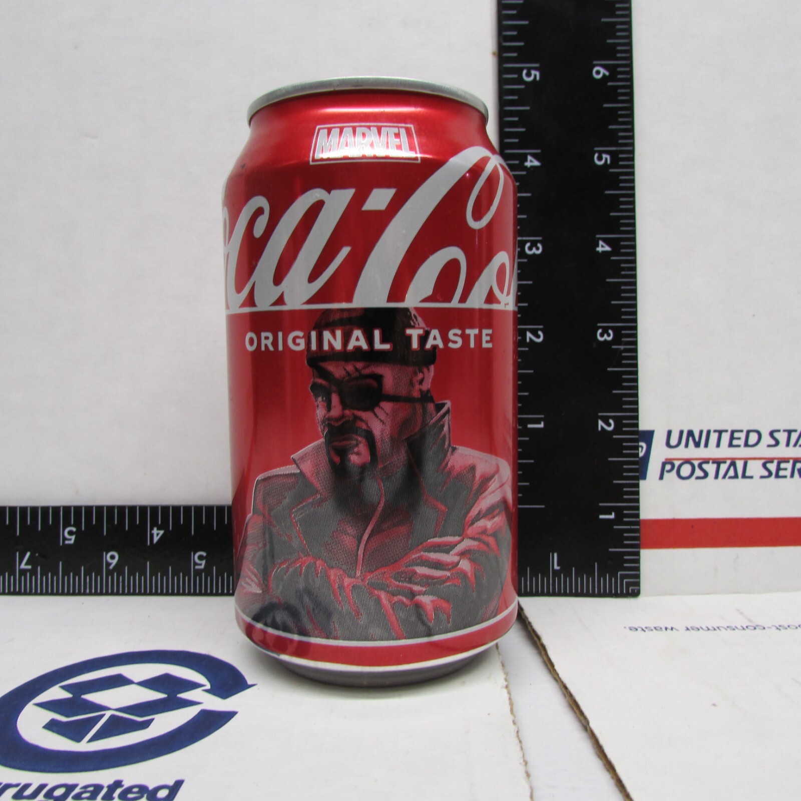 EMPTY Coke Coca-Cola 2024 NICK FURY MARVEL 12 OUNCE ALUMINUM SODA