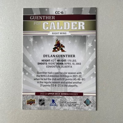 2022 Upper Deck Series 2 #CC-6 Dylan Guenther RC For Calder