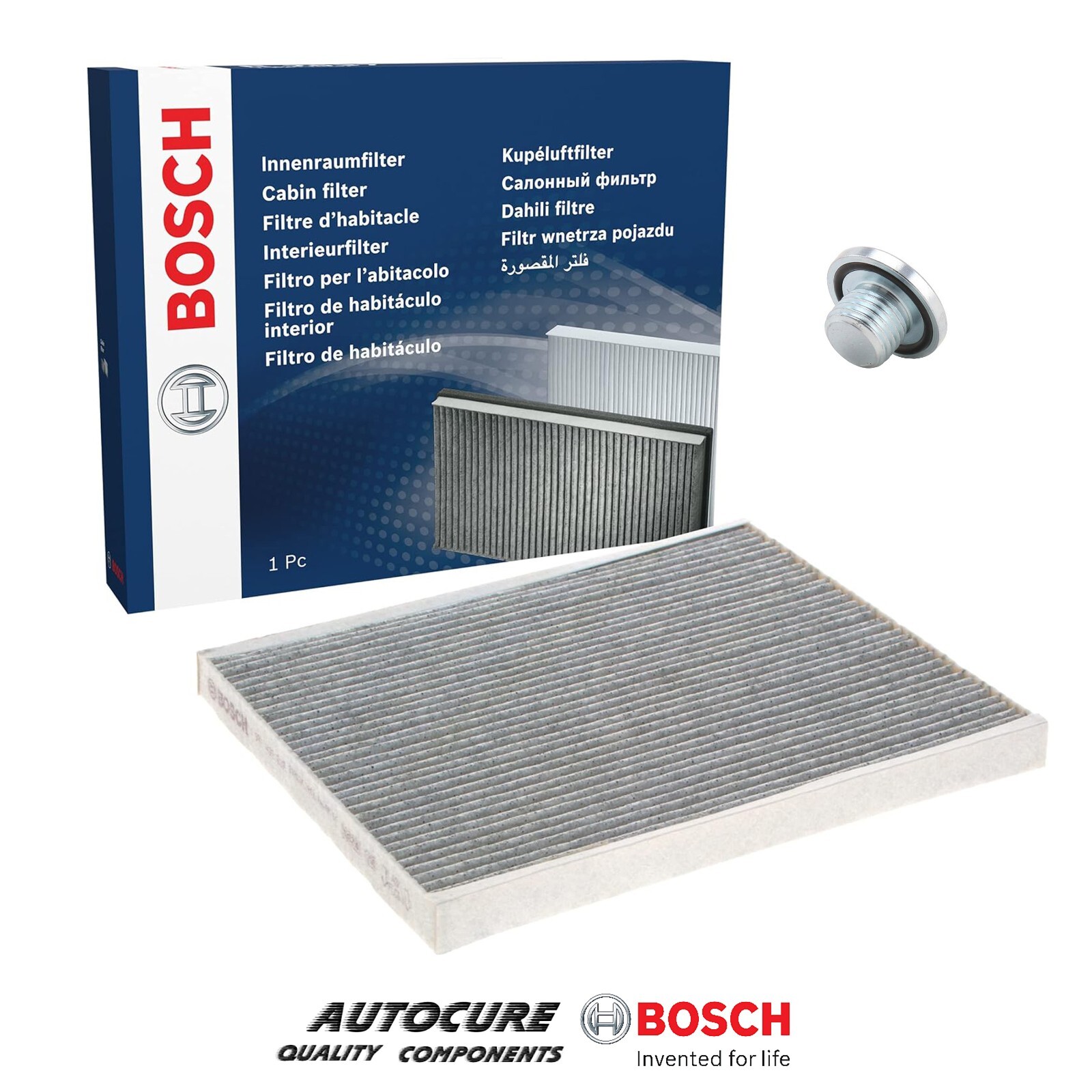 FOR VAUXHALL CORSA EXCITE AC MK4 E 4500 1.2 PETROL BOSCH CABIN FILTER SUMP PLUG