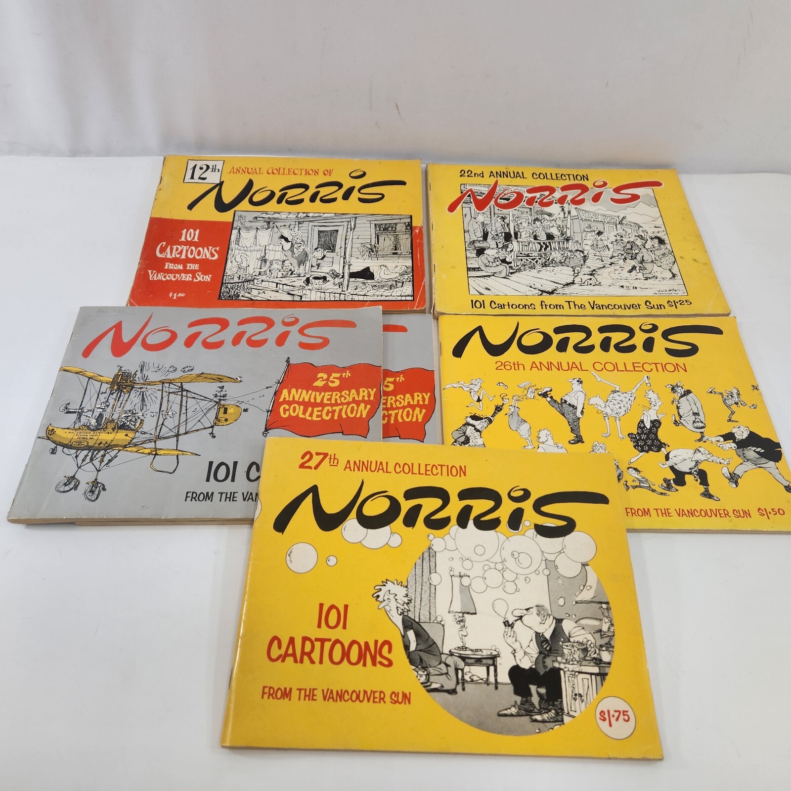 Norris 101 Cartoons Vancouver Sun 12th 22ns 25th 26th 27th Editions 1960s Books