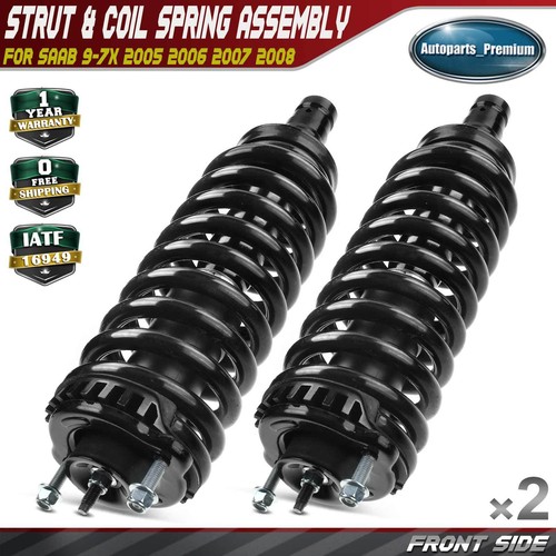 2x Front Complete Struts Coil Spring Assembly for Saab 9-7x 2005