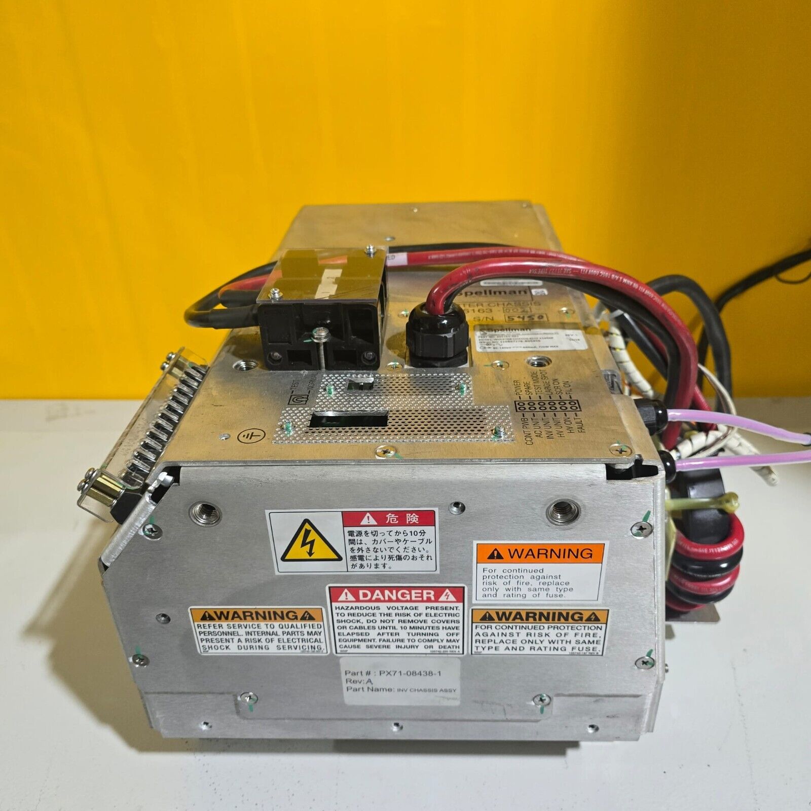 Toshiba/Spellman Inverter Chassis Assy X3406P 406163-002 Toshiba/Spellman Inverter Chassis Assy X3406P 406163-002