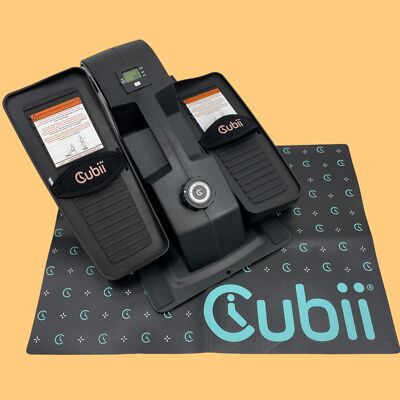 CUBII JR2 Gray Compact Under Desk Bike Pedal Elliptical Exerciser #NO1350