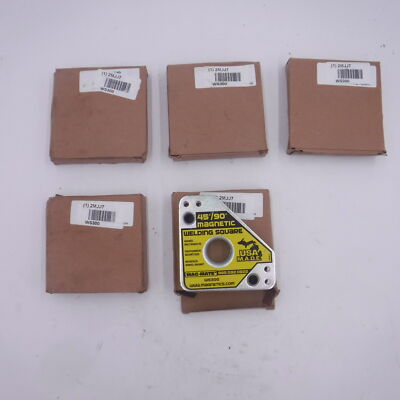 5 Pack MAG-MATE Magnetic Weld Square WS300 45°/90° 3-3/4'' x 3-3/4'' 60LB Pull