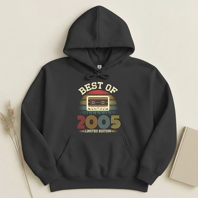 Best Of 2005 Limited Edition 21st Birthday Hoodie Retro Cassette Gift Unisex Top
