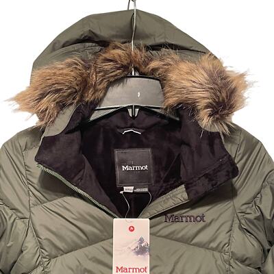Pre-owned Marmot Women's Montreal Coat In Crocodile Size: Xs In Green