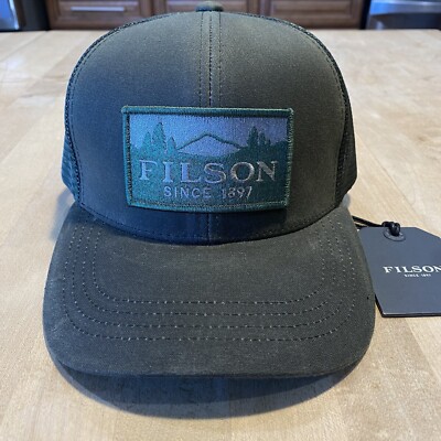 Filson Tin Cloth Logger Mesh Cap - New With Tags - Otter Green