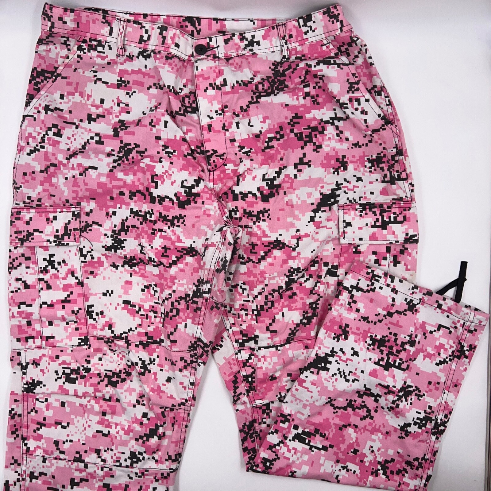 Mens Xl Regular 40x32 Pink Digital Adjustable