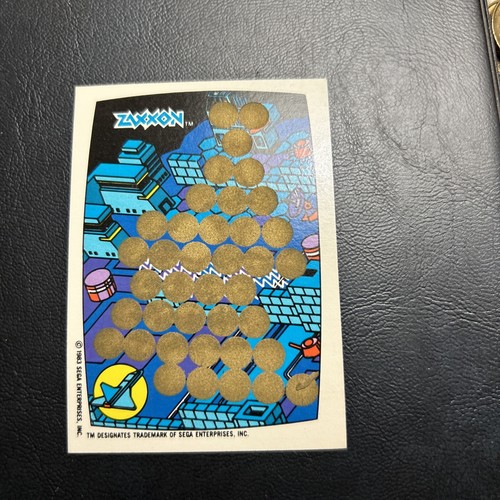 パック Jb12 video Game City 1993 Topps Sega Zaxxon Scratch Off Game